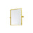 Elegant Decor Everly Rectangle Pivot Mirror 24X20", Gold
