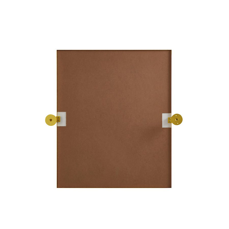 Elegant Decor Everly Rectangle Pivot Mirror 24X20", Gold