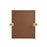 Elegant Decor Everly Rectangle Pivot Mirror 24X20", Gold