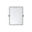 Elegant Decor Everly Rectangle Pivot Mirror 24X32", Black