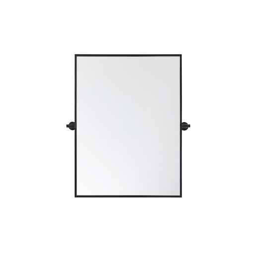 Elegant Decor Everly Rectangle Pivot Mirror 24X32", Black