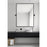 Elegant Decor Everly Rectangle Pivot Mirror 24X32", Black