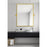 Elegant Decor Everly Rectangle Pivot Mirror 24X32", Gold