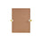 Elegant Decor Everly Rectangle Pivot Mirror 24X32", Gold