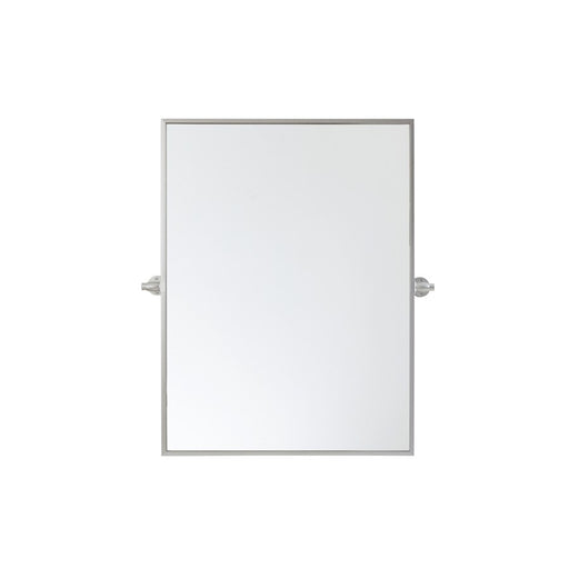 Elegant Decor Everly Rectangle Pivot Mirror 24X32", Silver