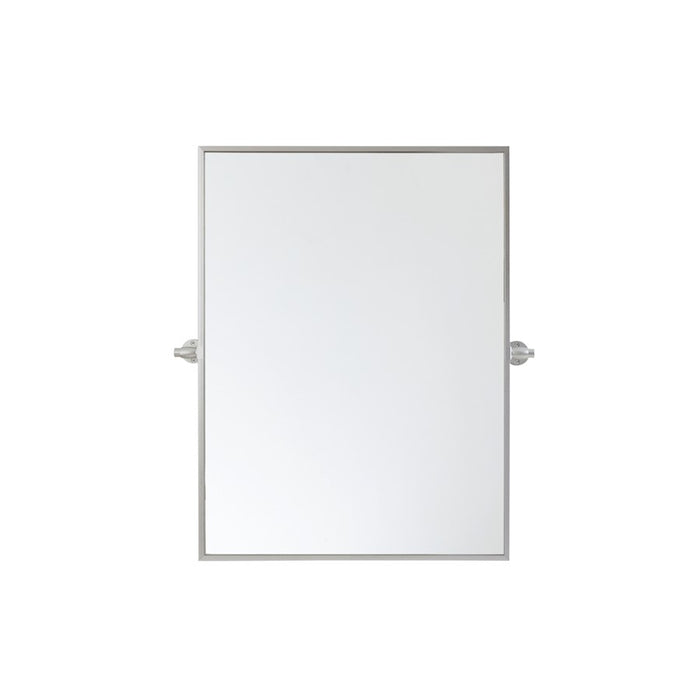 Elegant Decor Everly Rectangle Pivot Mirror 24X32", Silver