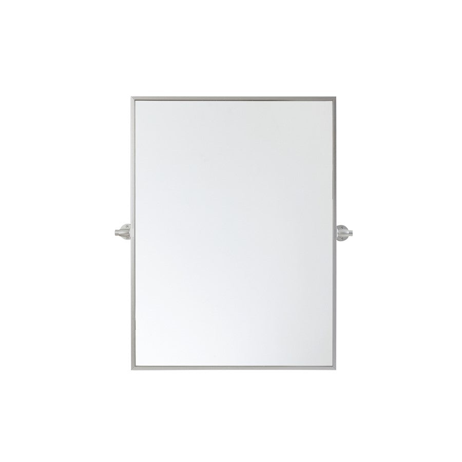 Elegant Decor Everly Rectangle Pivot Mirror 24X32", Silver