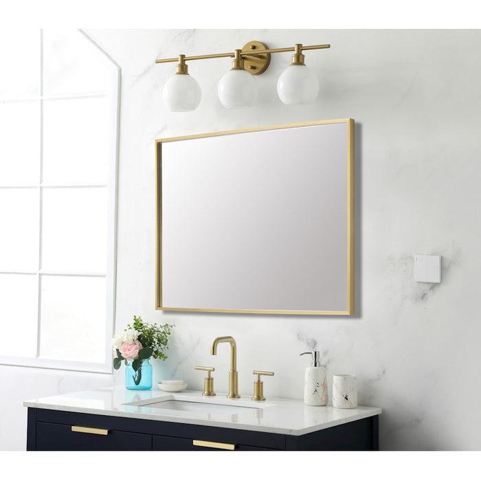Elegant Lighting Grace 27"x36" Mirror, Gold