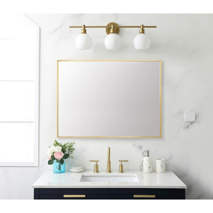 Elegant Lighting Grace 27"x36" Mirror, Gold