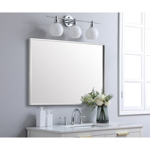 Elegant Lighting Grace 27"x36" Mirror, Silver