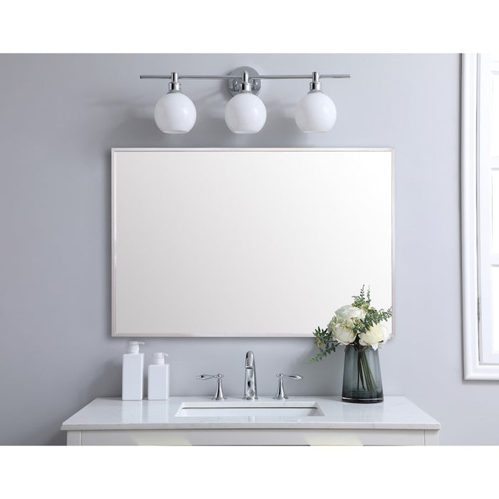 Elegant Lighting Grace 27"x36" Mirror, Silver
