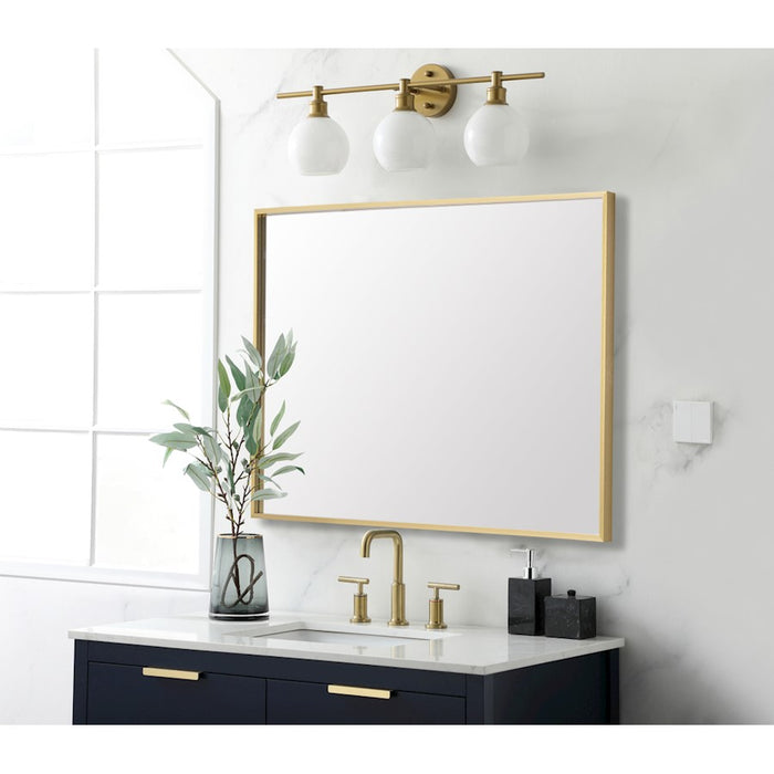 Elegant Lighting Grace 30"x36" Mirror, Gold