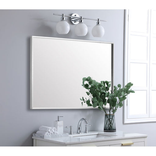 Elegant Lighting Grace 30"x36" Mirror, Silver