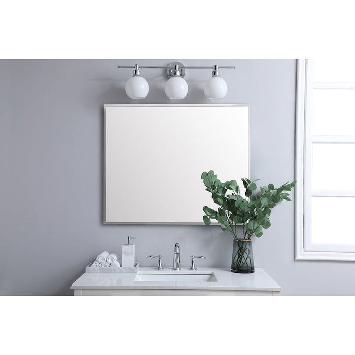 Elegant Lighting Grace 30"x36" Mirror, Silver
