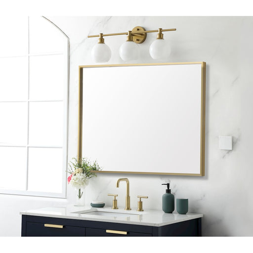 Elegant Lighting Grace 30"x 42" Mirror, Gold