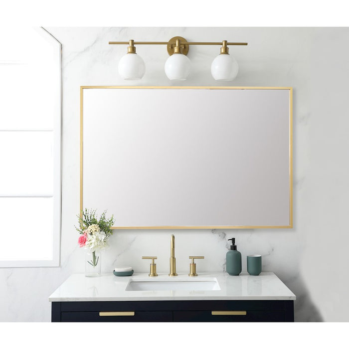 Elegant Lighting Grace 30"x 42" Mirror, Gold
