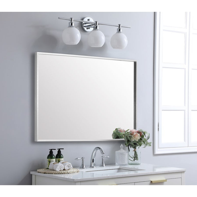 Elegant Lighting Grace 30"x 42" Mirror, Silver