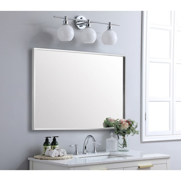 Elegant Lighting Grace 30"x 42" Mirror, Silver