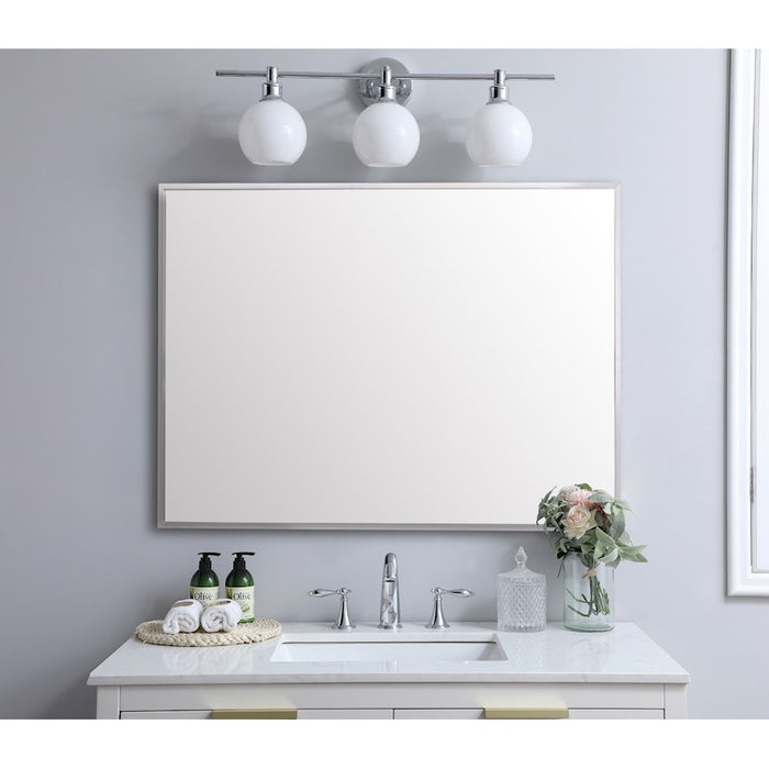 Elegant Lighting Grace 30"x 42" Mirror, Silver