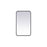 Elegant Decor Evermore Soft Corner Rectangular Mirror 18X30", Black