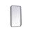 Elegant Decor Evermore Soft Corner Rectangular Mirror 18X30", Black