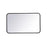 Elegant Decor Evermore Soft Corner Rectangular Mirror 18X30", Black