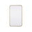 Elegant Decor Evermore Soft Corner Rectangular Mirror 18X30", Brass