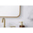 Elegant Decor Evermore Soft Corner Rectangular Mirror 18X30", Brass