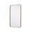 Elegant Decor Evermore Soft Corner Rectangular Mirror 18X30", Brass