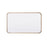 Elegant Decor Evermore Soft Corner Rectangular Mirror 18X30", Brass