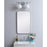 Elegant Decor Evermore Soft Corner Rectangular Mirror 18X30", Silver