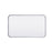Elegant Decor Evermore Soft Corner Rectangular Mirror 18X30", Silver