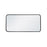 Elegant Decor Evermore Soft Corner Rectangular Mirror 18X36", Black