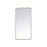 Elegant Decor Evermore Soft Corner Rectangular Mirror 18X36", Brass