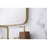 Elegant Decor Evermore Soft Corner Rectangular Mirror 18X36", Brass