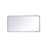 Elegant Decor Evermore Soft Corner Rectangular Mirror 18X36", Brass