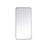 Elegant Decor Evermore Soft Corner Rectangular Mirror 18X36", Silver