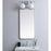 Elegant Decor Evermore Soft Corner Rectangular Mirror 18X36", Silver