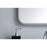Elegant Decor Evermore Soft Corner Rectangular Mirror 18X36", Silver