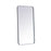 Elegant Decor Evermore Soft Corner Rectangular Mirror 18X36", Silver