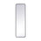 Elegant Decor Evermore Soft Corner Rectangular Mirror 18X60", Black