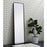 Elegant Decor Evermore Soft Corner Rectangular Mirror 18X60", Black