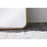 Elegant Decor Evermore Soft Corner Rectangular Mirror 18X60", Brass