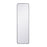 Elegant Decor Evermore Soft Corner Rectangular Mirror 18X60", Silver