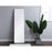 Elegant Decor Evermore Soft Corner Rectangular Mirror 18X60", Silver
