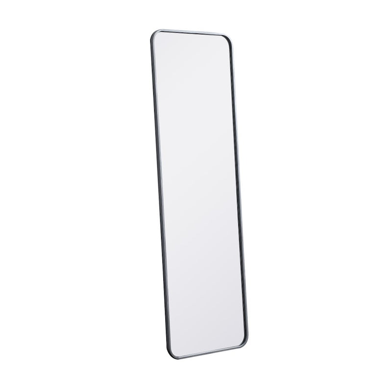 Elegant Decor Evermore Soft Corner Rectangular Mirror 18X60", Silver