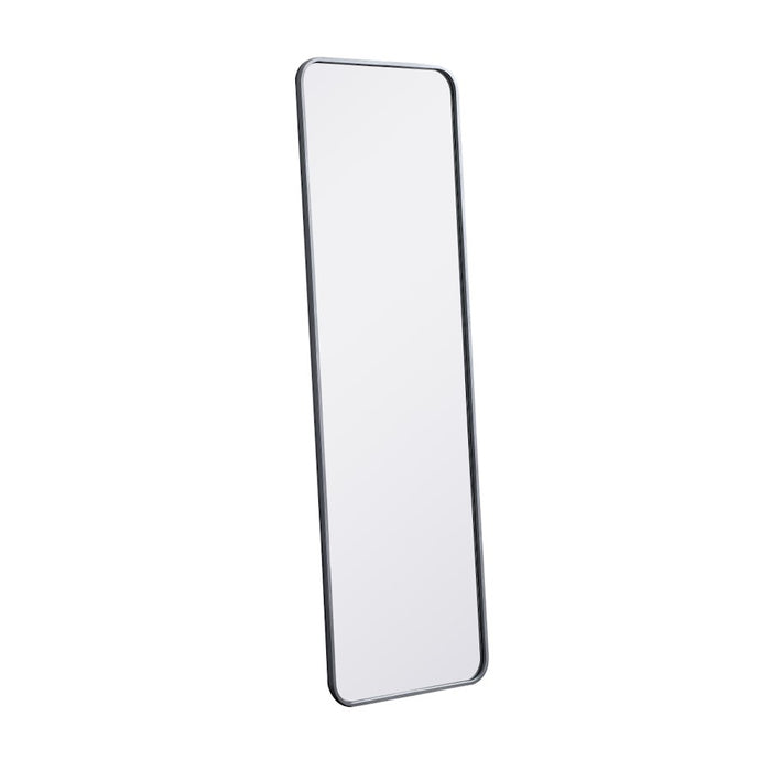 Elegant Decor Evermore Soft Corner Rectangular Mirror 18X60", Silver
