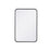 Elegant Decor Evermore Soft Corner Rectangular Mirror 20X30", Black