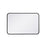 Elegant Decor Evermore Soft Corner Rectangular Mirror 20X30", Black