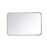 Elegant Decor Evermore Soft Corner Rectangular Mirror 20X30", Brass